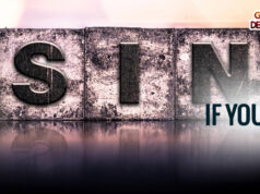 If you sin