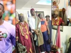 Nwabali receives chieftaincy title in his hometown