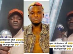 “Dem Dey Always Rip This Guy” – Portable Cries Out After He Bought Empty Bottle of Azul in Kenya