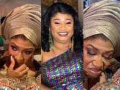 “So Painful”- Late actress Rachel Oniga’s daughter breaks down in tears as she gets married without mum
