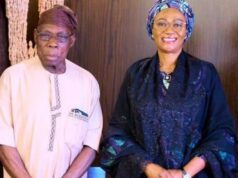 Obasanjo visits first lady — days after wearing cap with Tinubu’s emblem